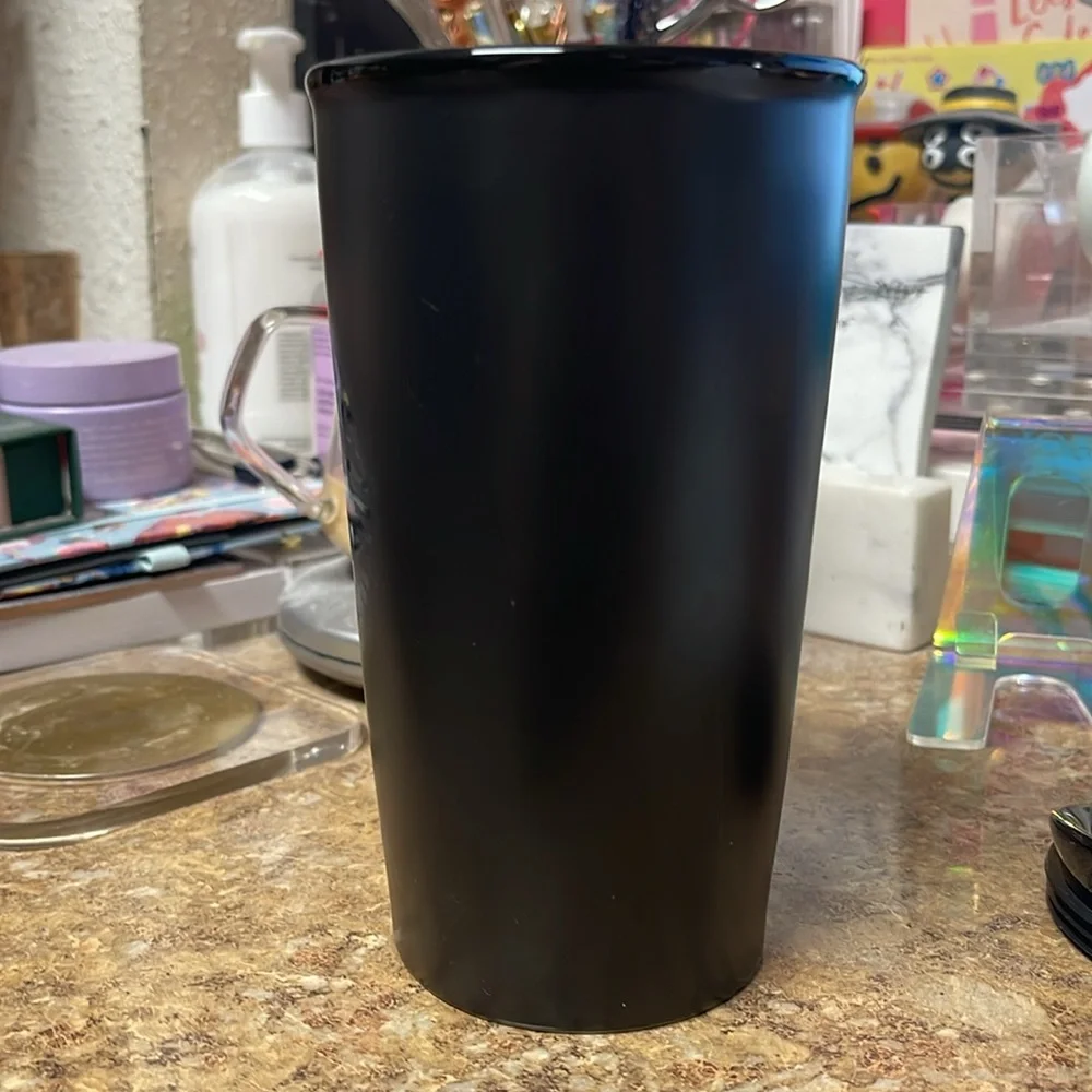 Starbucks Matte Black Studded Ceramic Tumbler- Dot Collection 2015